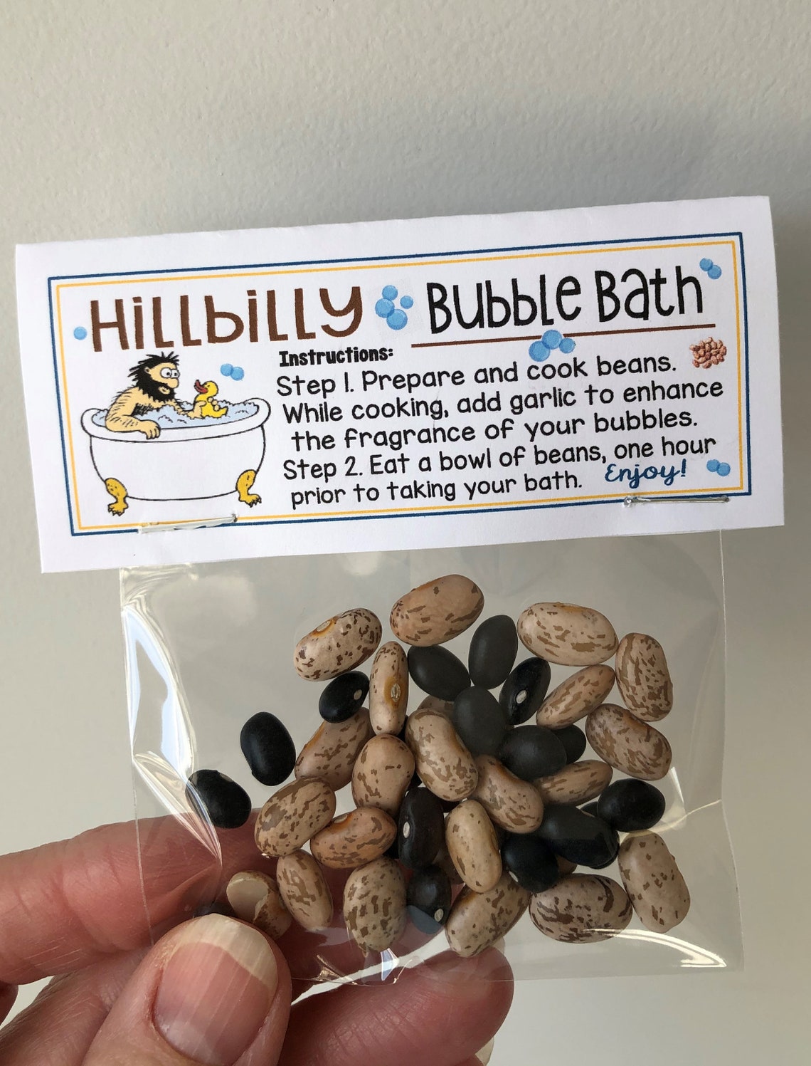 HILLBILLY Bubble Bath Funny Gag Gift Bags Silly Prank Etsy