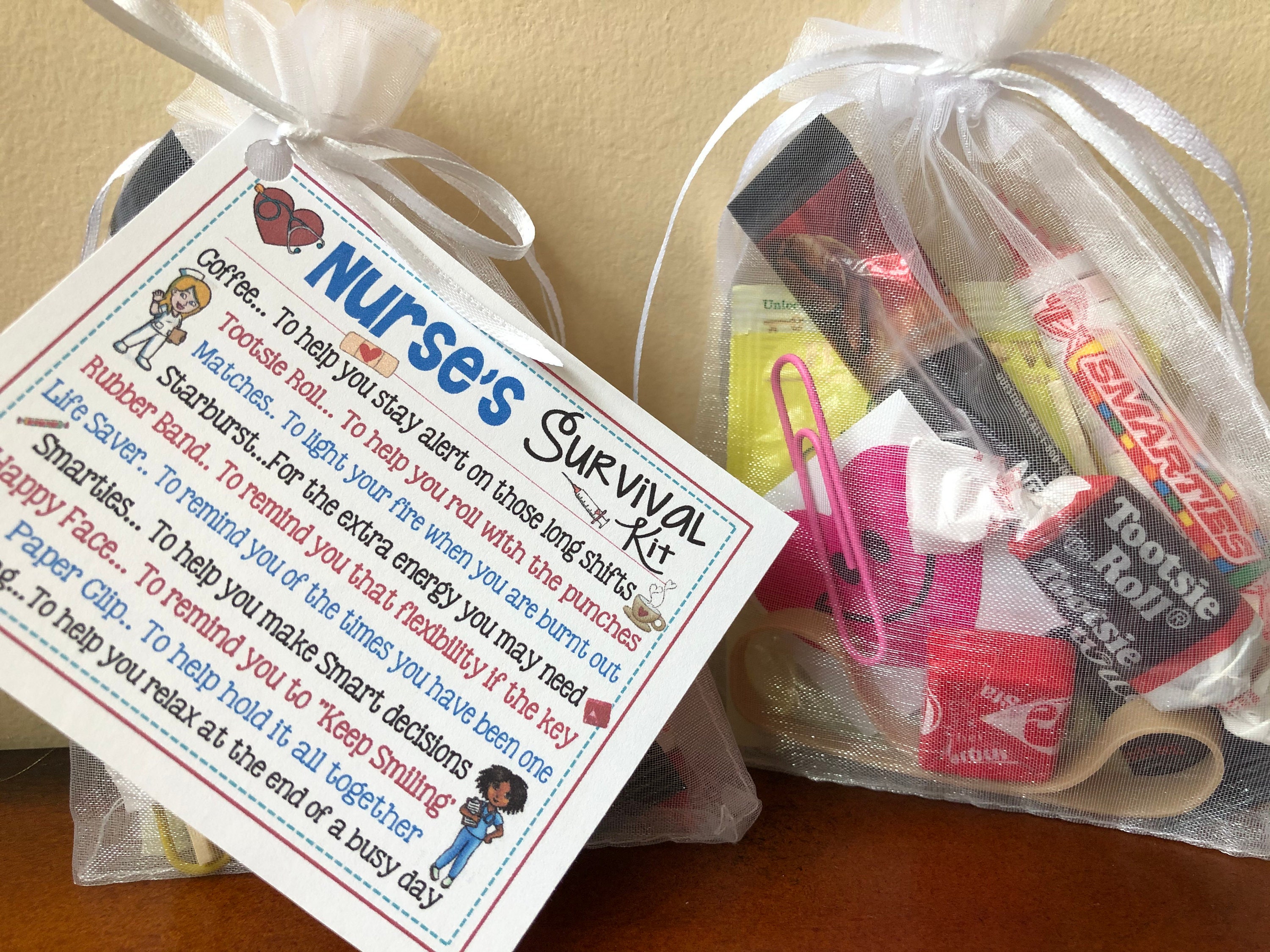 NURSE'S Survival Kit sweet Thoughts Goody Bag Happy Etsy UK