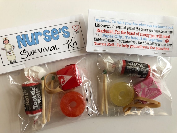 Unique Fun Novelty Gift & Card All In One Nursing Associate Survival Kit 