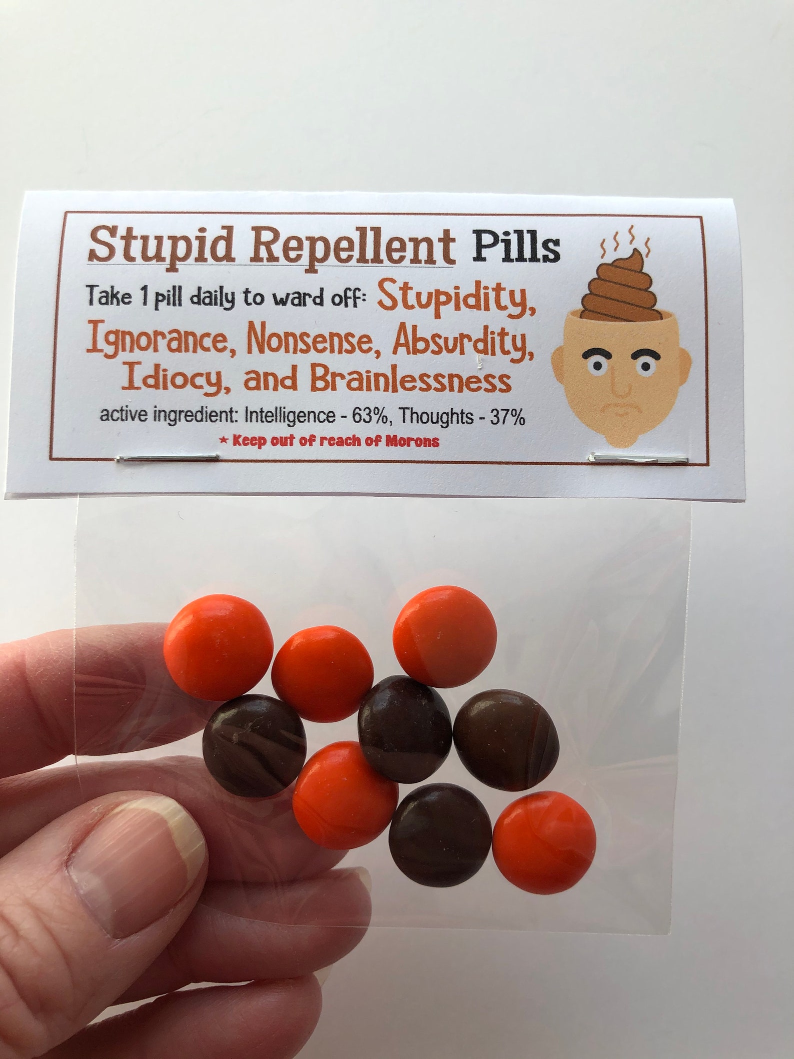 STUPID Repellent Pills Age Reversal Pills funny Gag Gift Etsy
