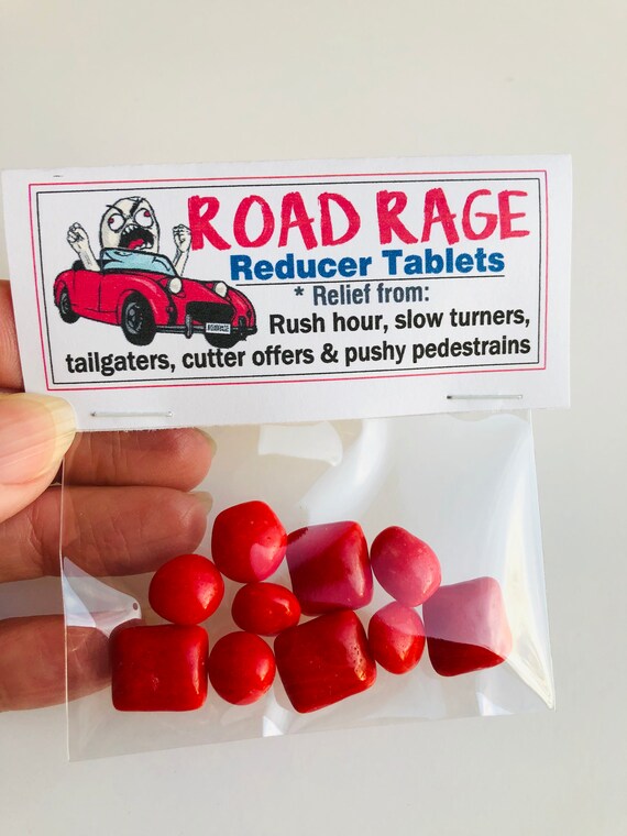 ROAD RAGE Reducer Tablets Funny Gag Gift Bags Silly Prank Etsy