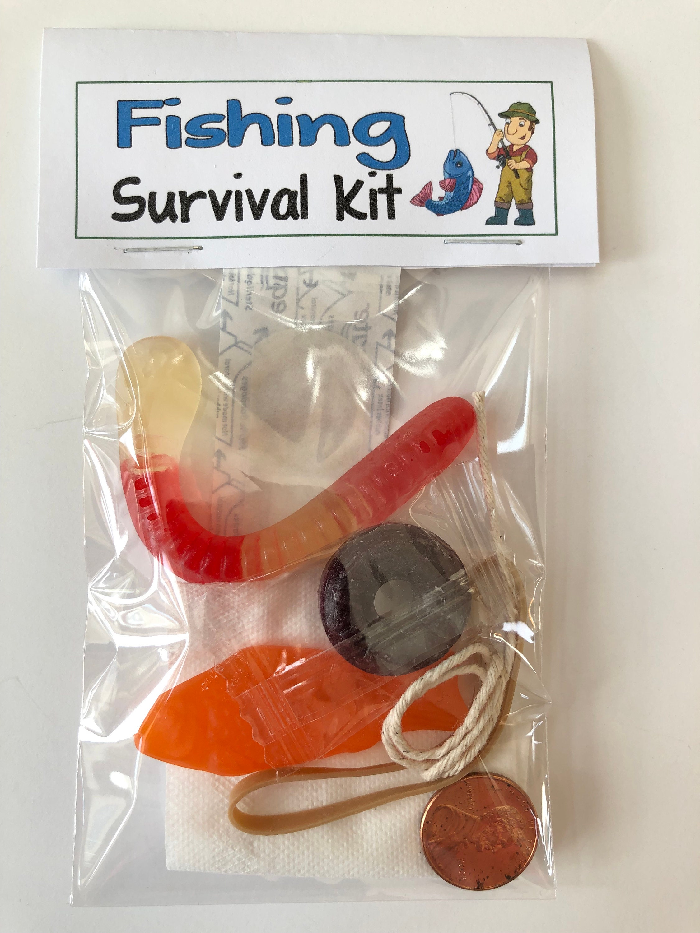 FISHING SURVIVAL KIT Gag Gift Bags Hilarious Birthday White Etsy