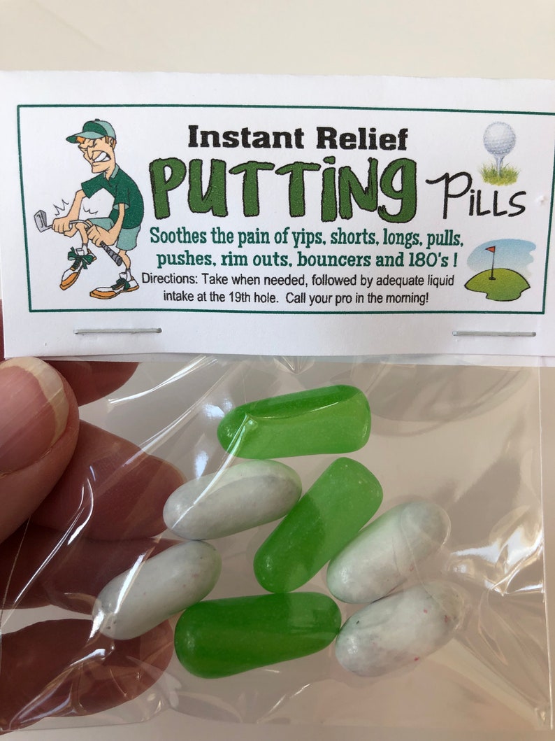 PUTTING PILLS Gag Gift Bags Hilarious Birthday White Etsy
