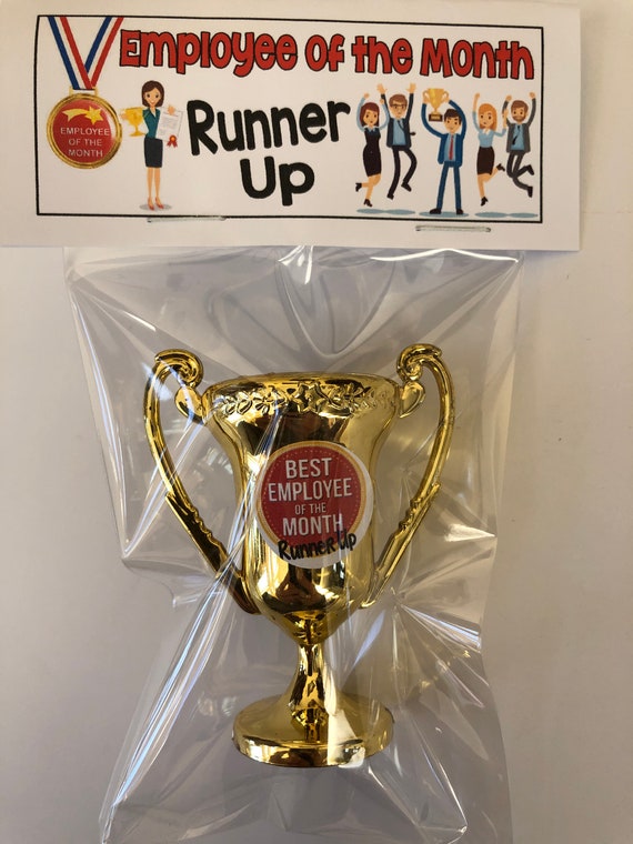 Employee of the Month - RUNNER UP , Gag Gift Bags, hilarious birthday,  white elephant ,silly joke, novelty prank gifts, goody bags, funny