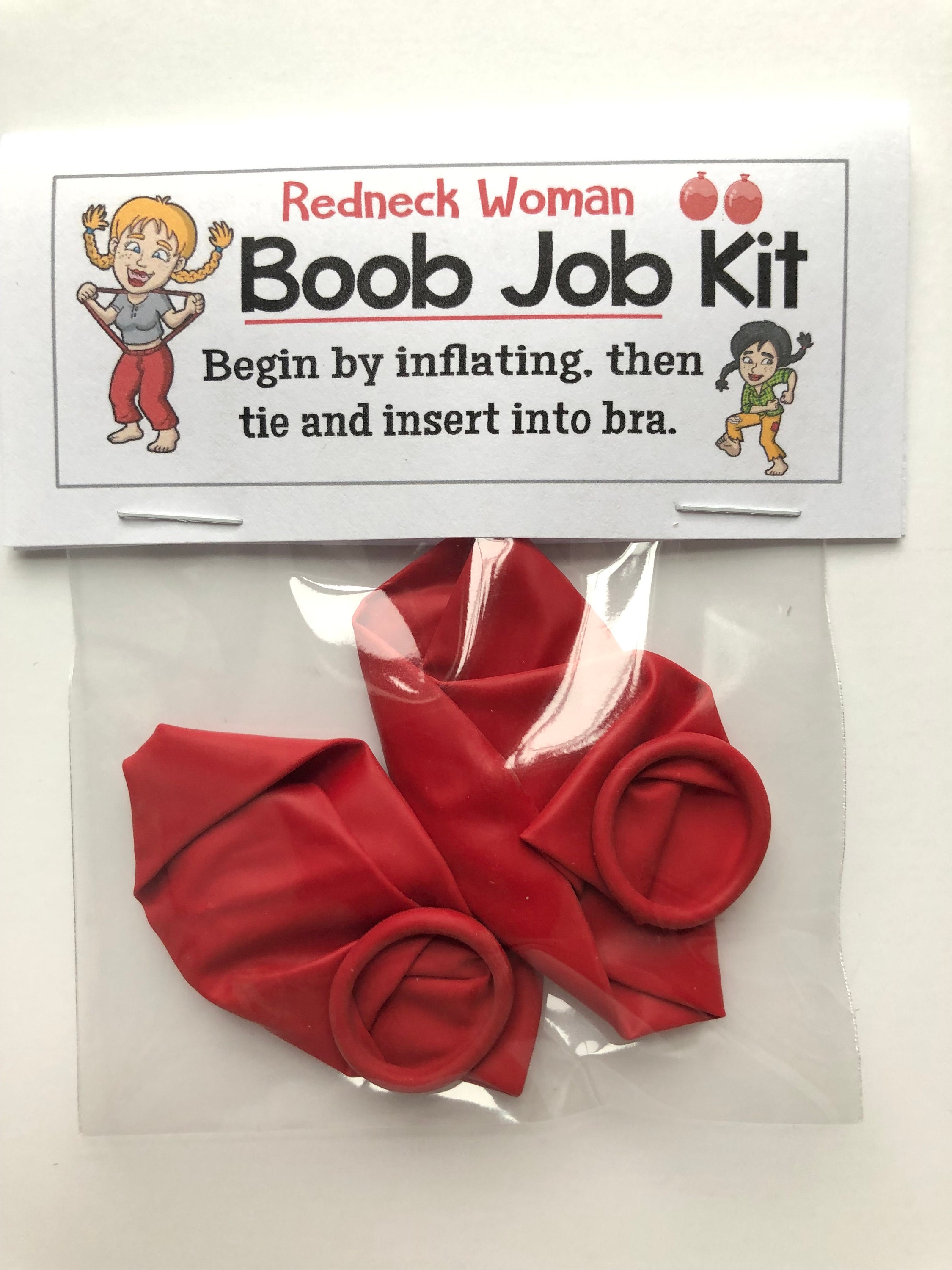 REDNECK BOOB JOB Kit Funny Gag Gift Bags Silly Prank Goody - Etsy