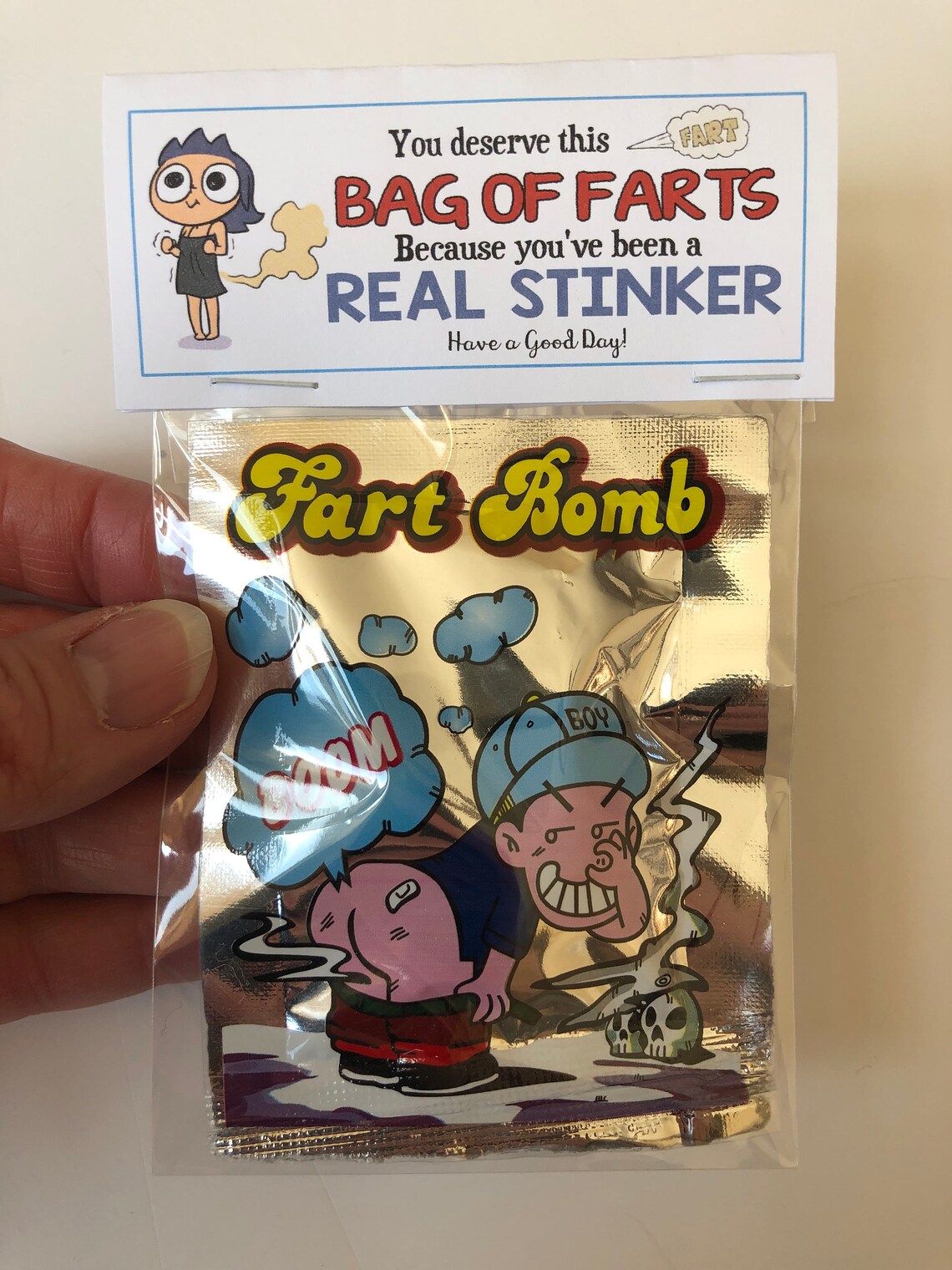 BAG OF FARTS You've been a real stinker Gag Gift Bags Etsy