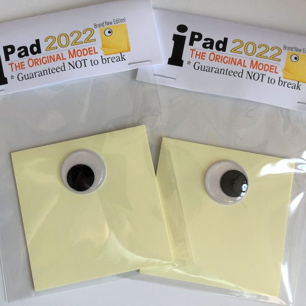 Original i Pad - office funny Gag Gift Bags , silly prank goody bags, Birthday, co-worker, neighbor, unique gift, Mom, teacher, friend gifts