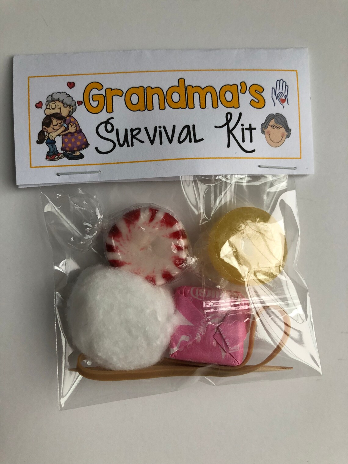 GRANDPARENT'S SURVIVAL KIT funny Gag Gift Bags silly Etsy