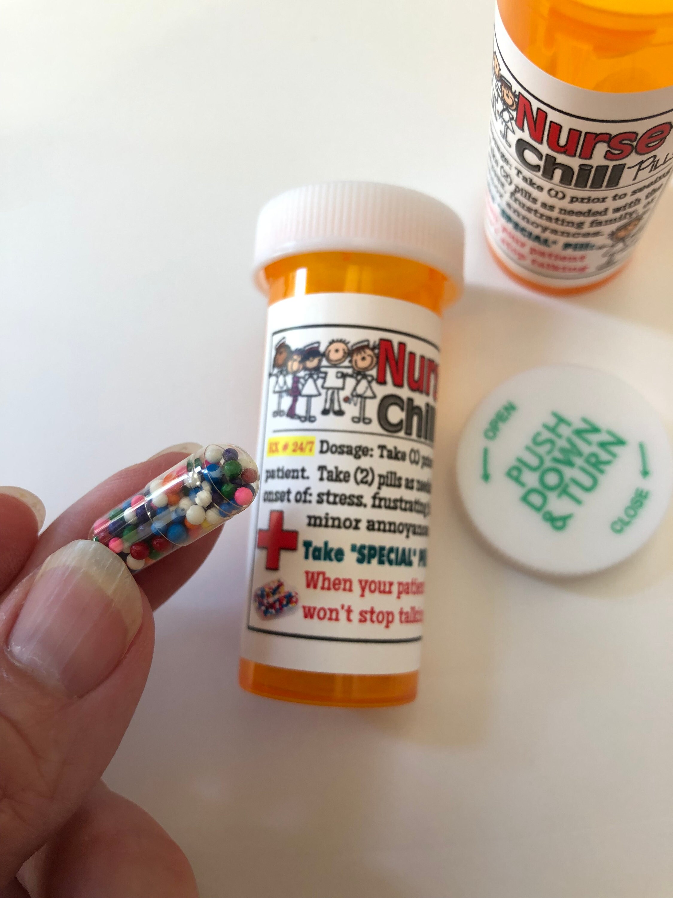 Gag Gifts NURSE'S CHILL PILLS Medicine Bottle Funny Etsy