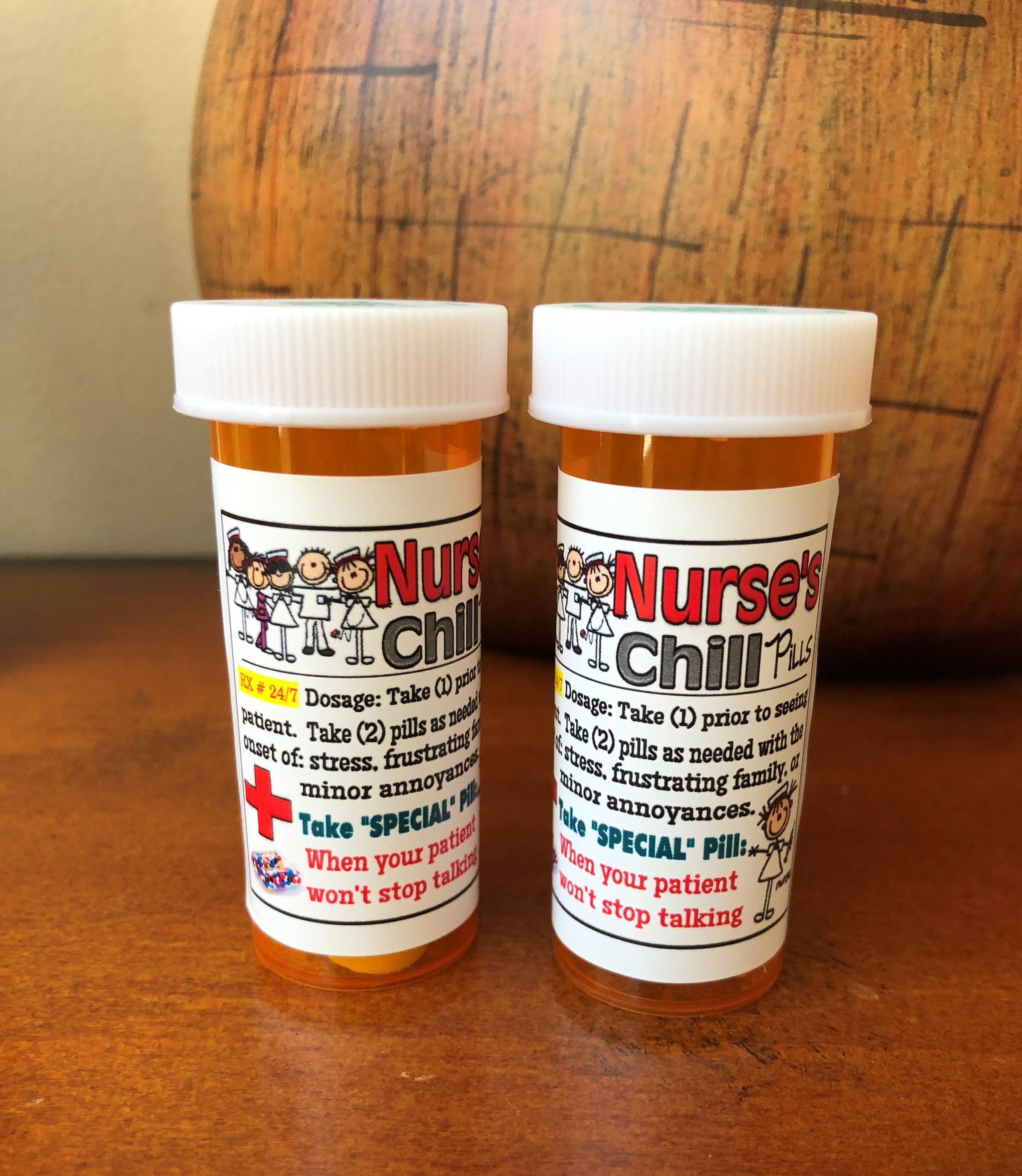 Gag Gifts NURSE'S CHILL PILLS Medicine Bottle Funny Etsy