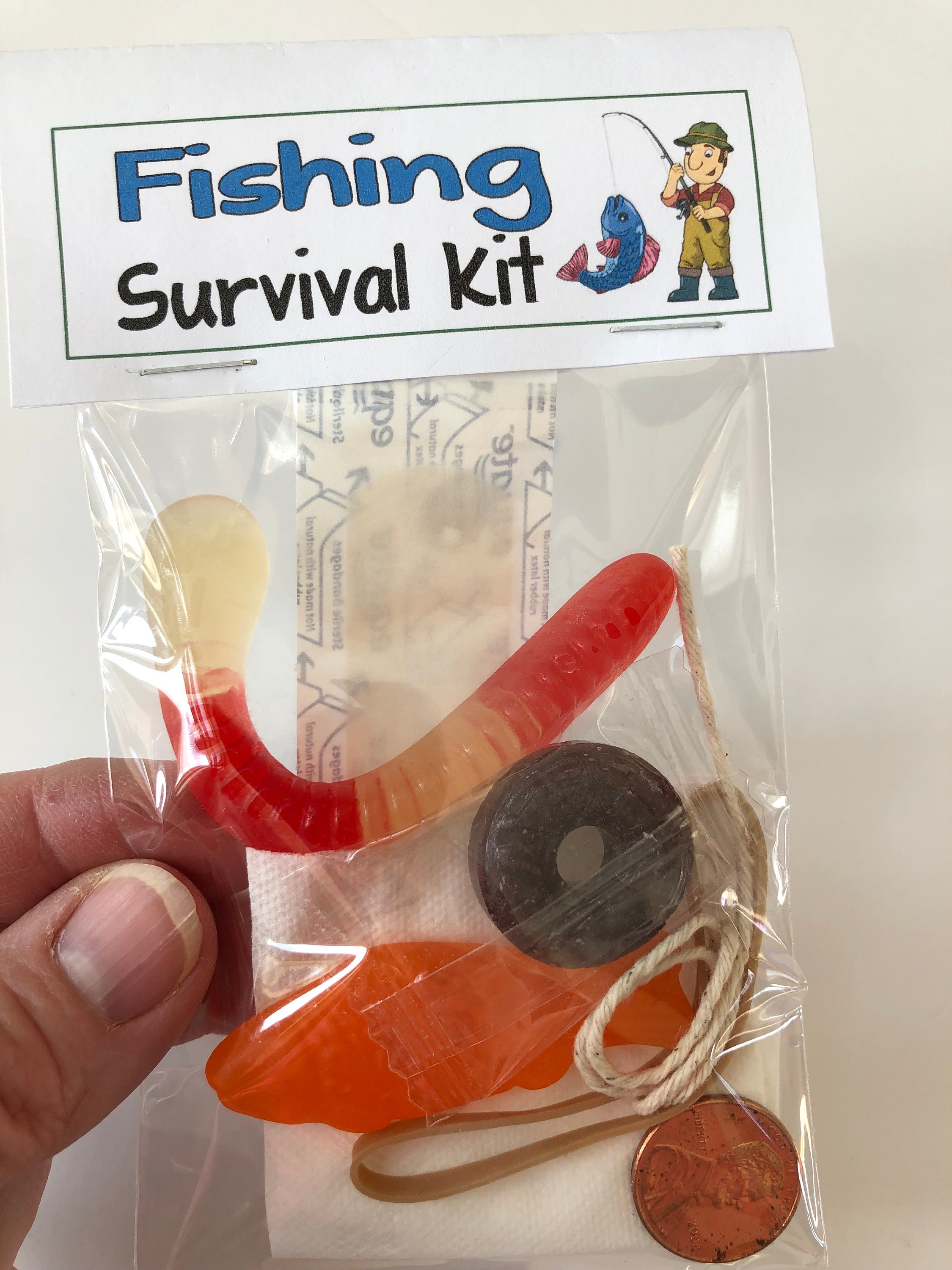 FISHING SURVIVAL KIT Gag Gift Bags Hilarious Birthday White Etsy Ireland