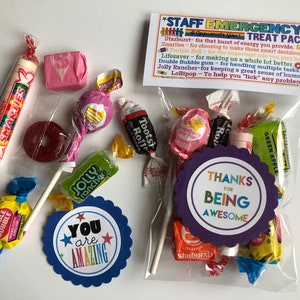STAFF Emergency Treat Pack sweet Thoughts Goody Bag, Happy Birthday ...