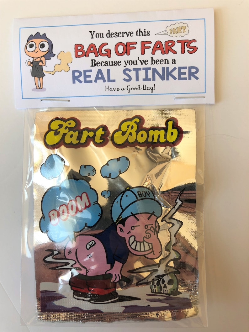 BAG OF FARTS You've been a real stinker Gag Gift Bags Etsy