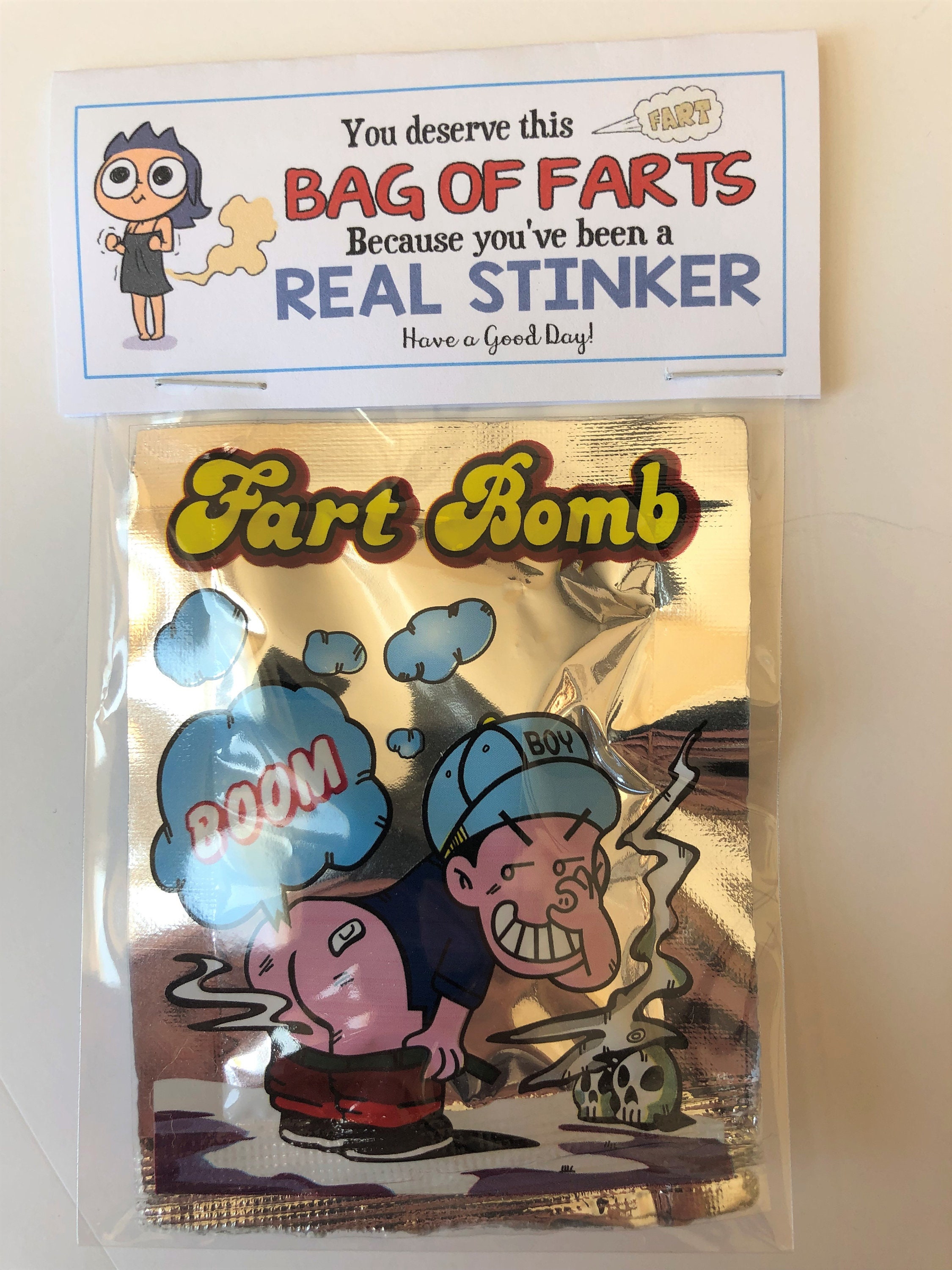 BAG OF FARTS You've been a real stinker Gag Gift Bags Etsy