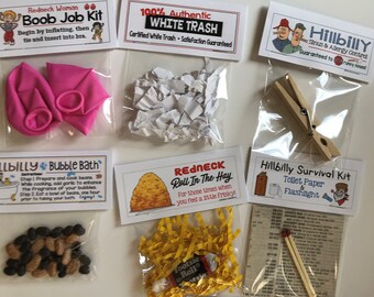 Gag Gift Bags- STRESS RELIEF KIT, CrAzY, hilarious birthday, white elephant  ,silly joke, novelty prank gifts, goody bags, shower unique fun