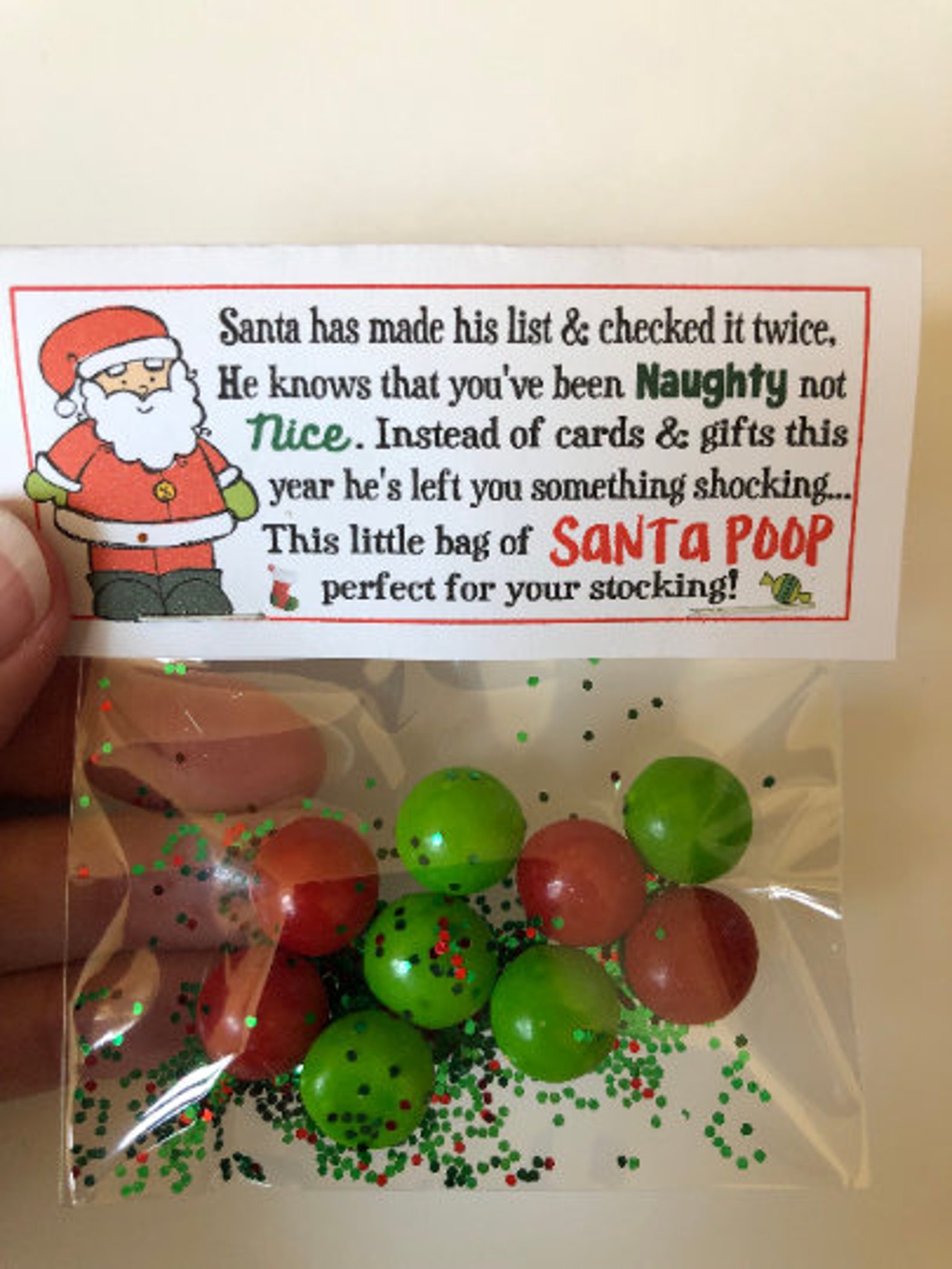 CHRISTMAS Hilarious GAG Gift Bags YOU Choose 3 White Etsy UK