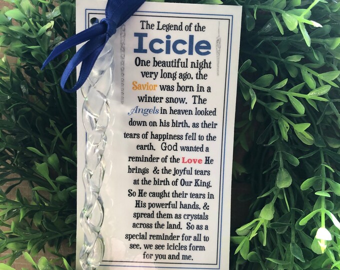The Legend of the ICICLE Christmas Ornament Gift Secret - Etsy