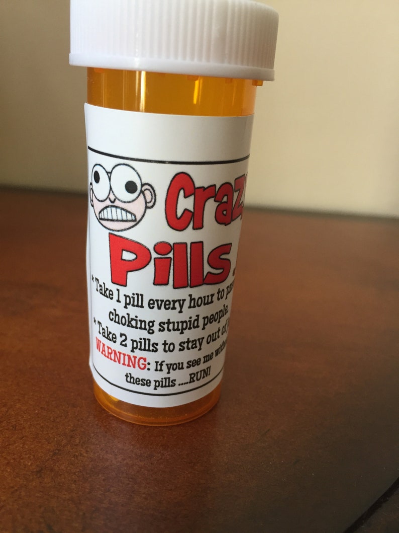 Gag Gifts Stress Relief Kit &crazy Pills Funny Gifts Etsy