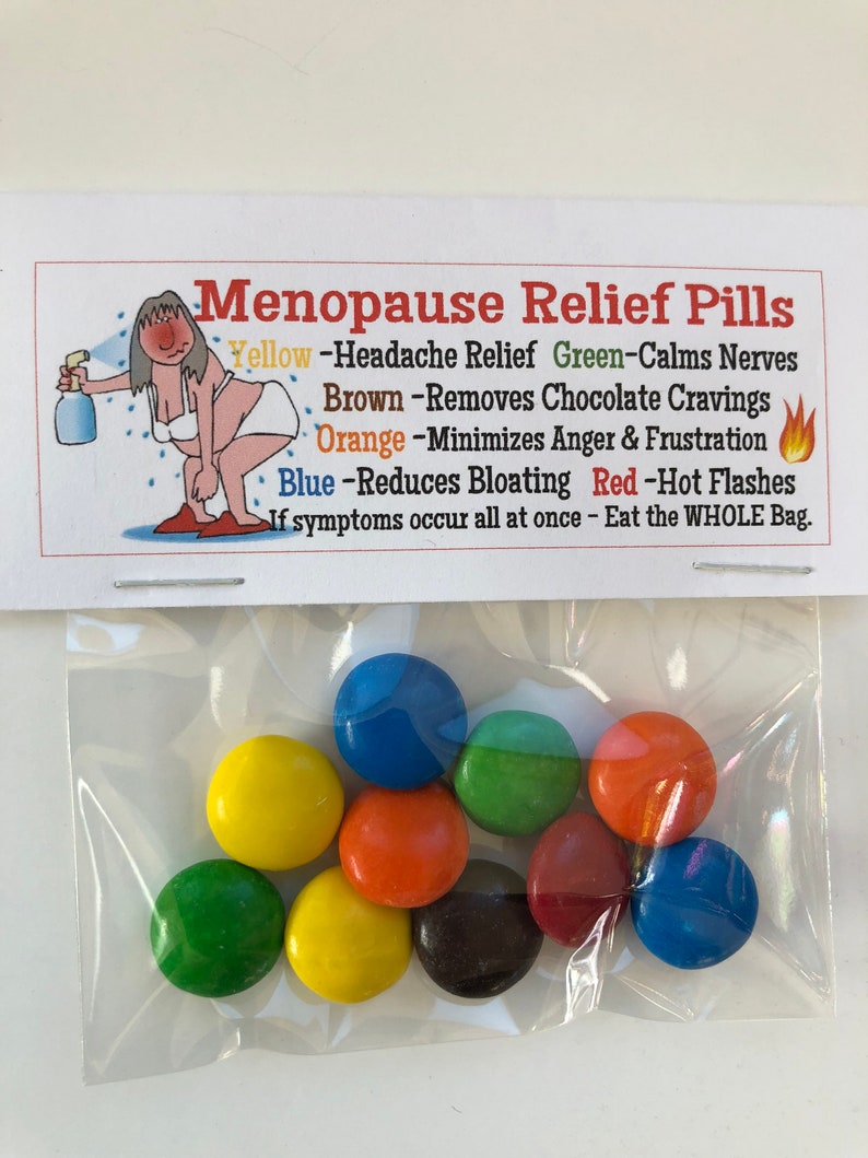 MENOPAUSE Relief Pills gag Gift Bags Funny Silly Prank Goody Etsy