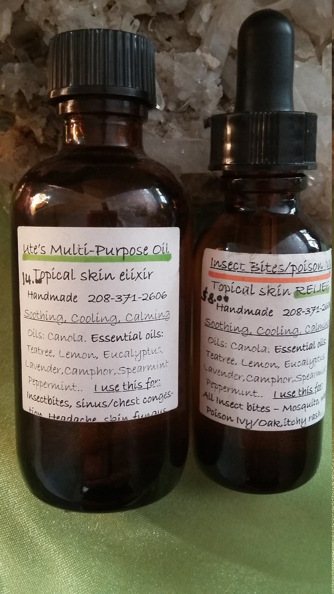 Mosquito Bite Relief/soothing Multipurpose Oil Etsy UK