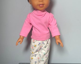 14.5 Inch Doll Pajamas with Sleep Mask: Wellie Wisher, Glitter Girls