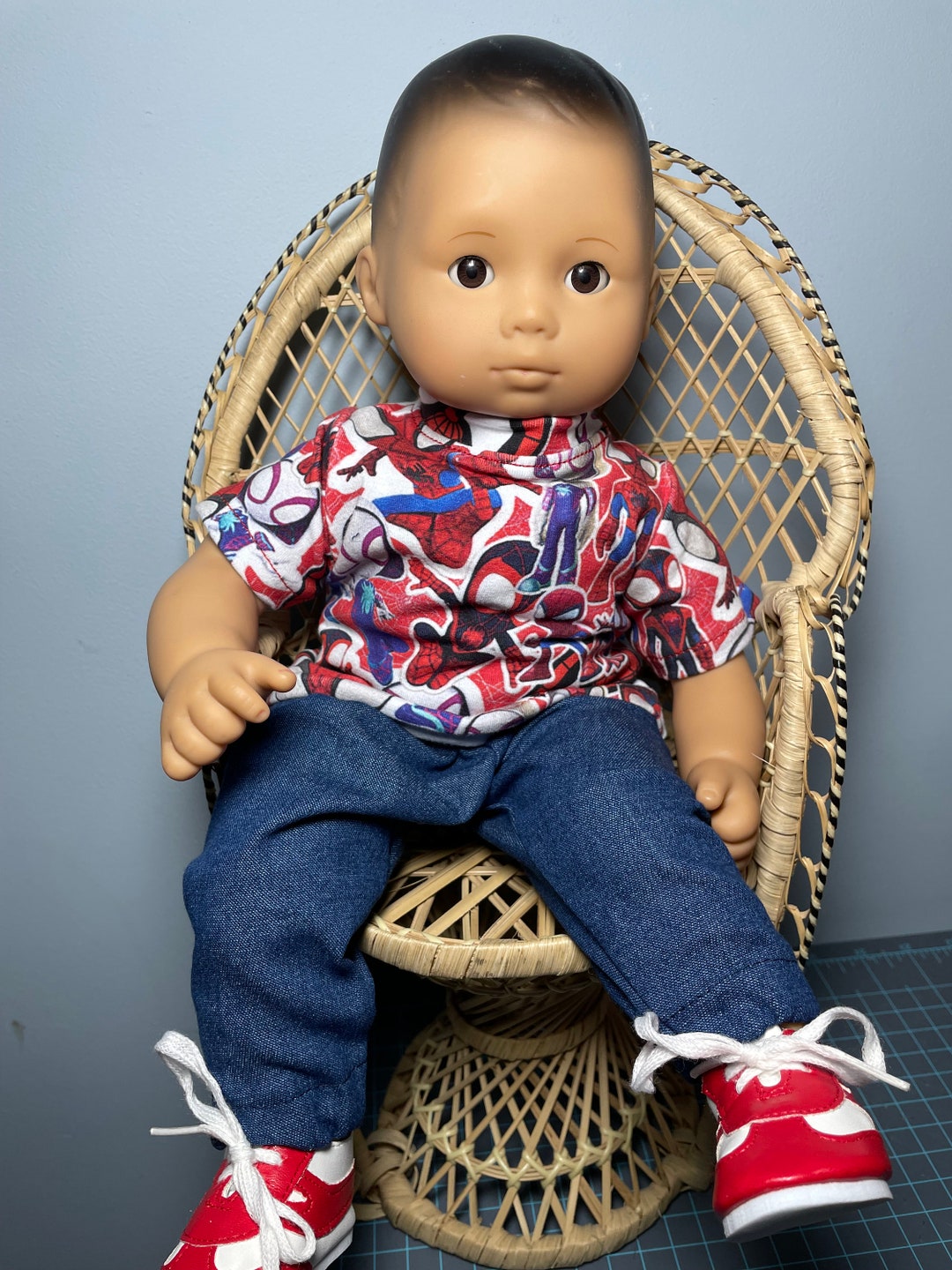 15 Inch Doll Like Bitty Baby Boy Doll Jeans, Shirt and Shoes With FREE