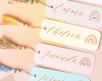 Custom Bookmarks, Customized Bookmarks, Personalized Bookmarks, Bookmark Personalized, Rainbow Bookmarks, Reader Gift, Bookmark for All Ages