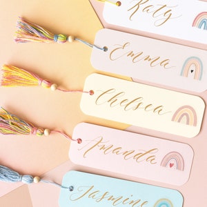 Custom Bookmarks, Customized Bookmarks, Personalized Bookmarks, Bookmark Personalized, Rainbow Bookmarks, Reader Gift, Bookmark for All Ages