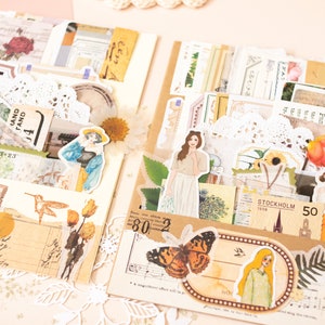 Stationery Ephemera Pack, Stationery Ephemera Kit, Junk Journaling Kit, Journaling Ephemera Stickers, Snail Mail Kit, Stationery Grab Bag