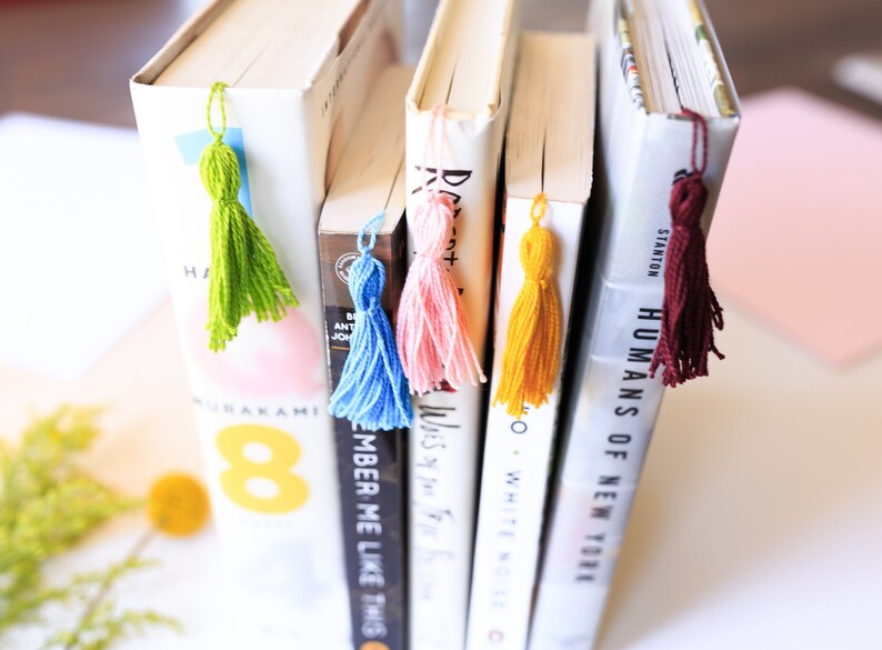Handmade Embossed Bookmarks, Custom Bookmarks, Patterned Bookmarks, Cute Bookmarks, Pretty Bookmarks, Tassel Bookmark, Paper Bookmarks bild 9