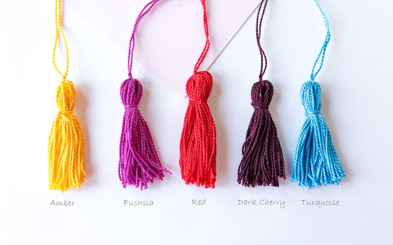 Handmade Embossed Bookmarks, Custom Bookmarks, Patterned Bookmarks, Cute Bookmarks, Pretty Bookmarks, Tassel Bookmark, Paper Bookmarks bild 8