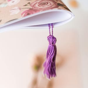 Handmade Embossed Bookmarks, Custom Bookmarks, Patterned Bookmarks, Cute Bookmarks, Pretty Bookmarks, Tassel Bookmark, Paper Bookmarks bild 3