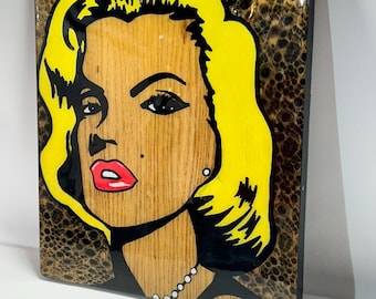 Marilyn Monroe Painting covered in Resin