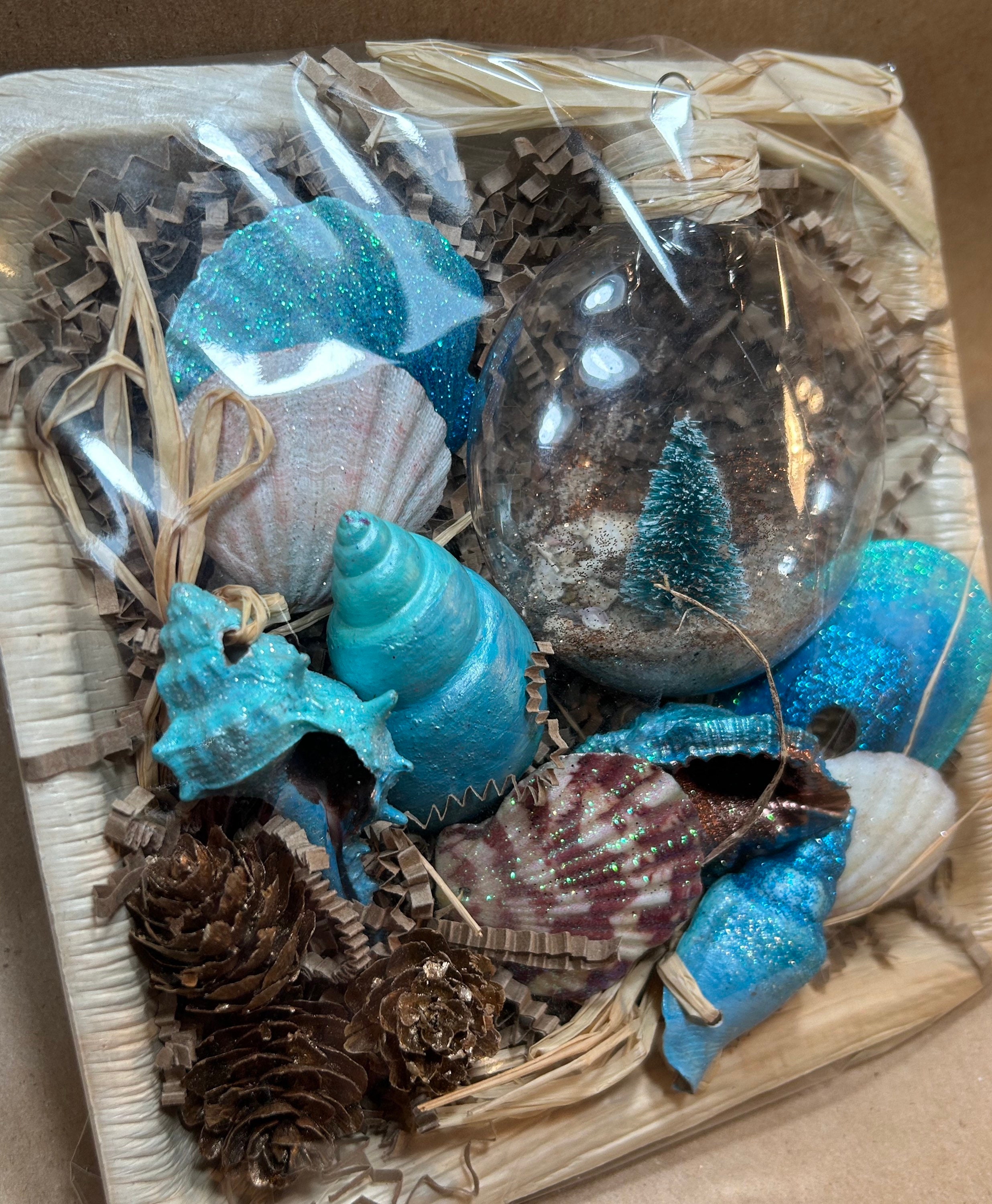 Seashell Ornament Gift Basket