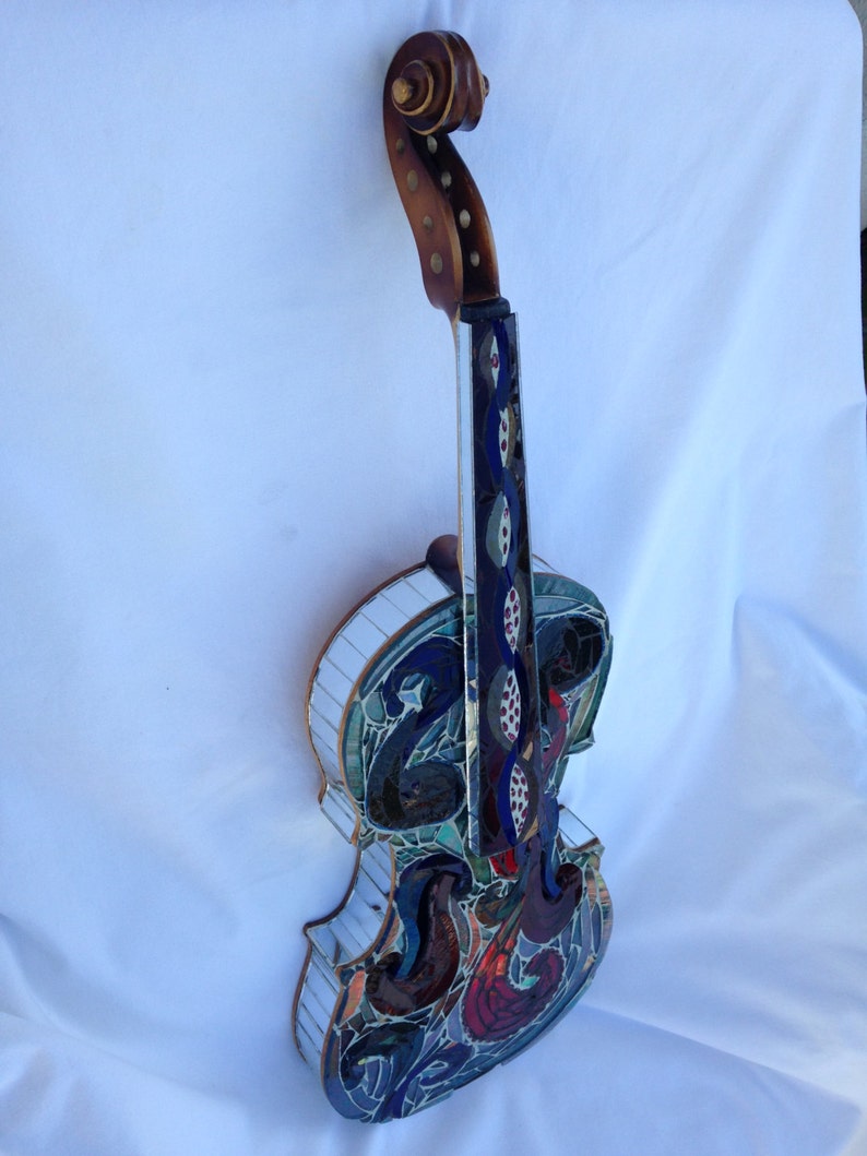 Stained Instruments Stained Glass Mosaic Instruments - Etsy
