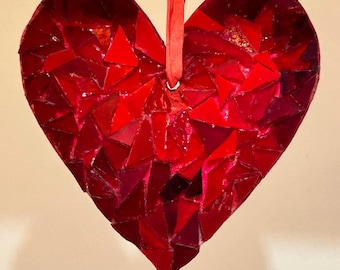Stained Glass  heartl Ornament