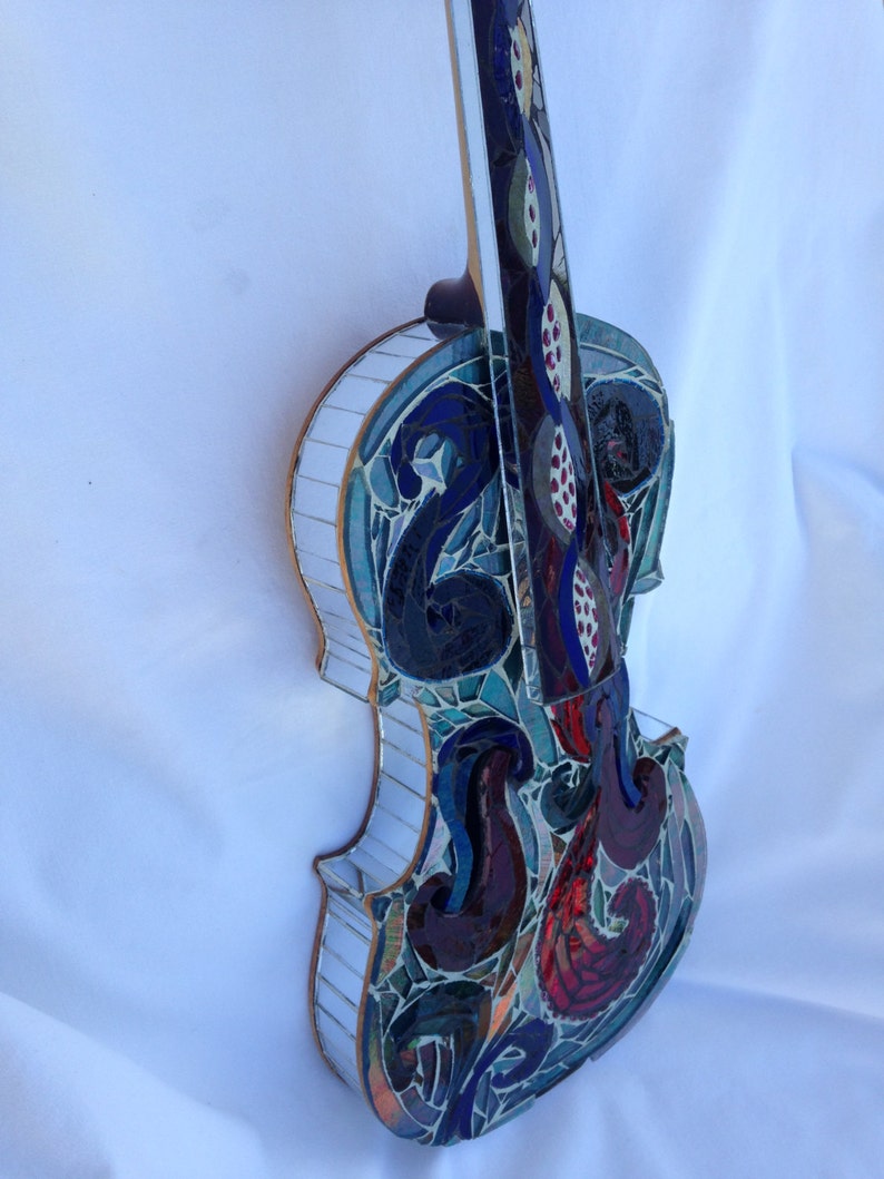 Stained Instruments Stained Glass Mosaic Instruments - Etsy