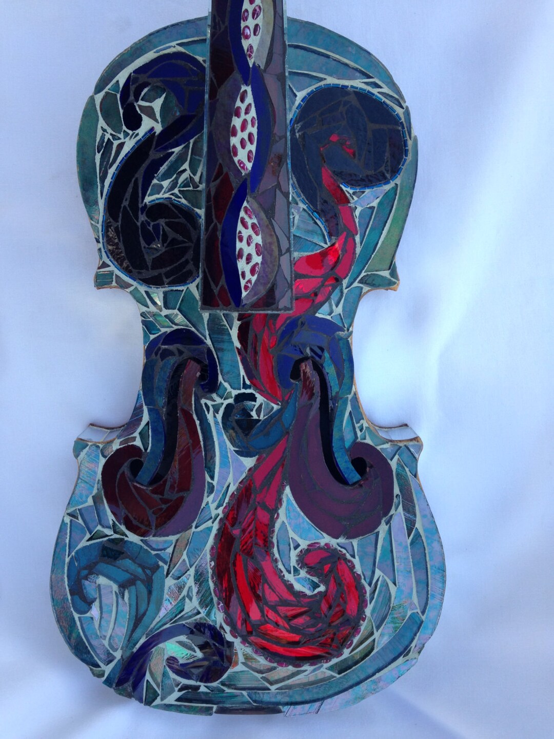 Stained Instruments Stained Glass Mosaic Instruments - Etsy