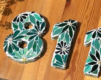 weatherproof Address Numbers - Custom Mosaic