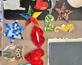 Various stained glass decor