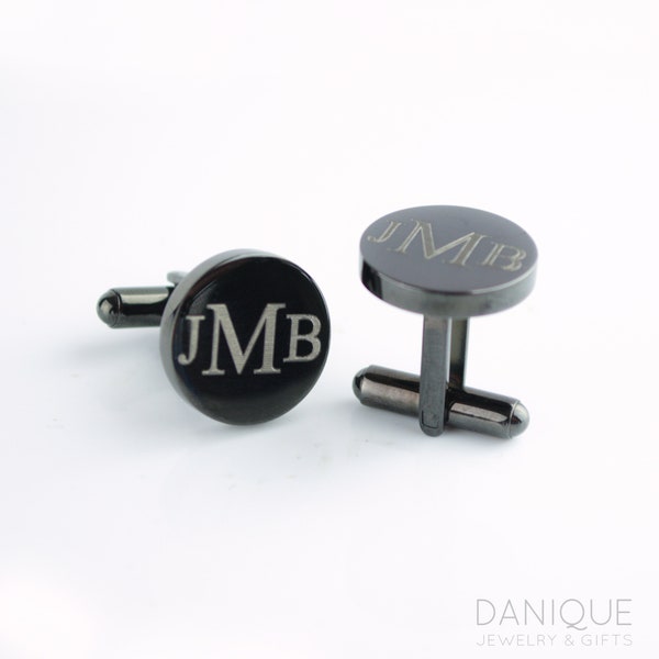 Personalized Cuff Links Square Handwriting Cufflinks with Drawing Dad Husband Gift Metal Monogram Father's Day Gift for Him, Grandfather