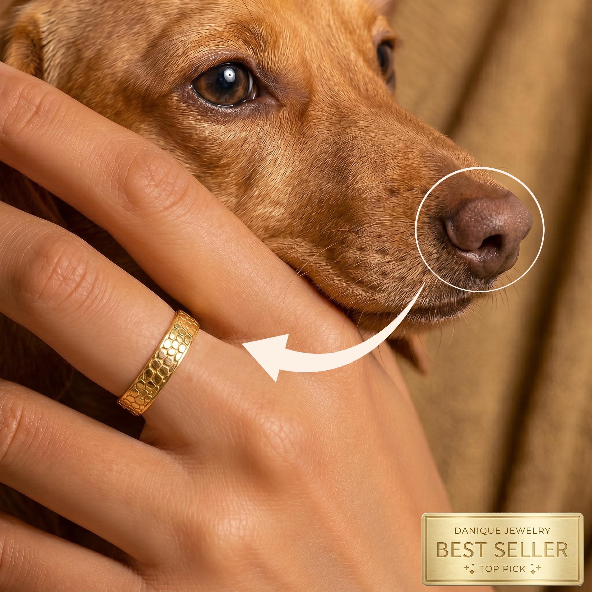 Custom Dog Nose Print Ring – Hold Your Pets Close | Sterling