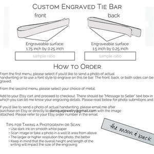 Custom tie clip, Personalized tie clip, Engraved tie clip Father's Day Gift for dad Husband Him Groomsmen gifts for him engraved tie clip image 7