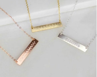 Add Engraved 5x30 Bar to Danique Jewelry Order, Engraved bar pendant, Addition to Necklace or Bracelet, NO CHAIN, bar pendant without chain