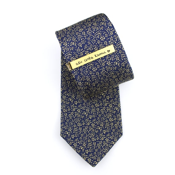 Hand Stamped Tie Clip Initials Tie Clip BlueSkyCreations Groomsmen Personalized Tie Clip Aluminum Tie Bar
