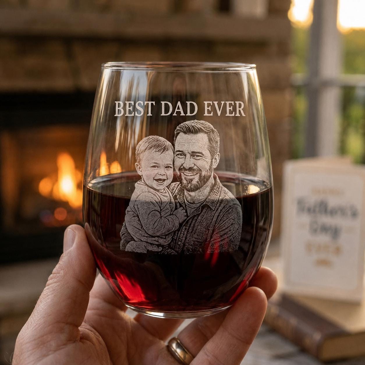 Photo Wine Glass - Etsy