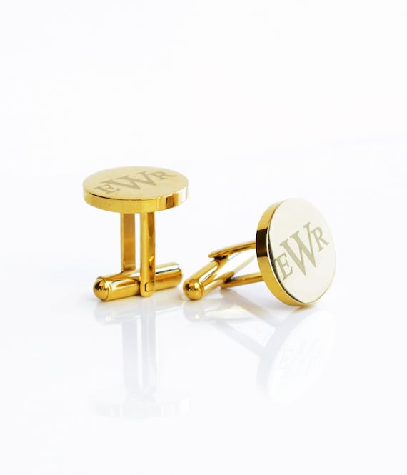 Monogrammed cufflinks on sale