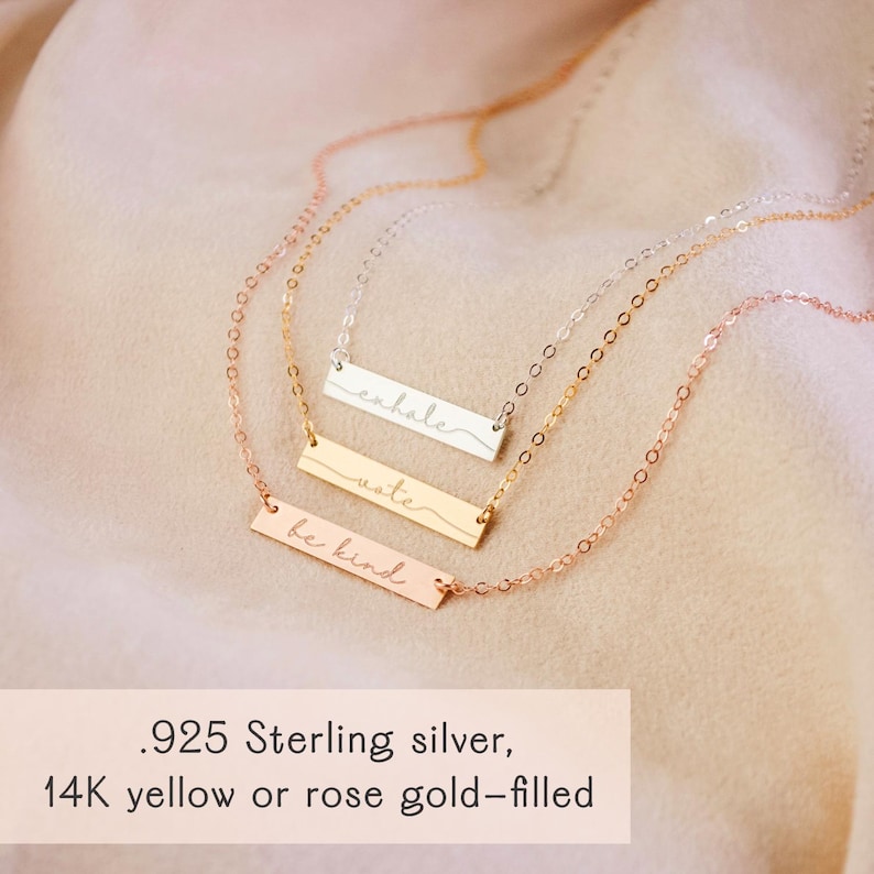 State necklace, city necklace, Massachusetts necklace, horizontal bar necklace, hipster necklace, personalized state jewelry, ma charm state image 6