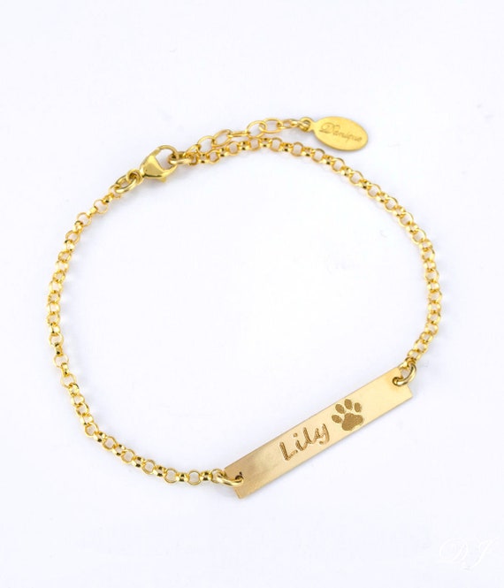 Personalized dog bracelet sale