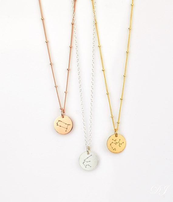 Constellation Necklace Zodiac Jewelry 